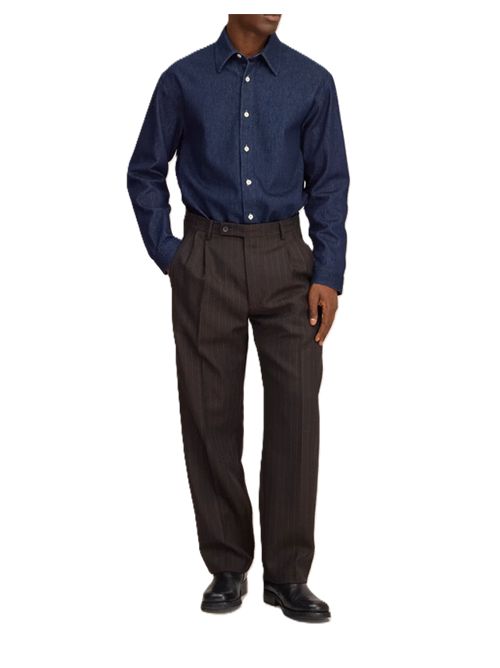 Robin - Tailored relaxed fit wool pant NN.07 | 263000111710078780 BROWN STRIPE L32